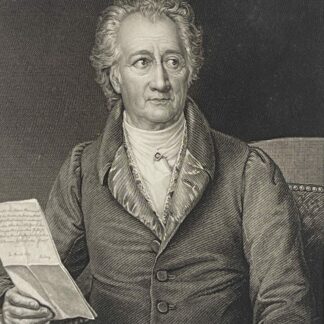 Goethe 1749-1832 Portrait Antique Engraving c1850 Century German Literature