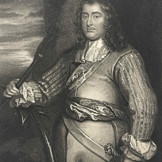 George Monck Duke of Albemarle Antique Engraving Portrait British General c 1835
