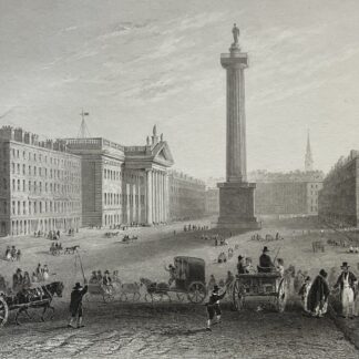 Irlande Sackville O’Connell Street Dublin d'après William Henry Bartlett c 1859