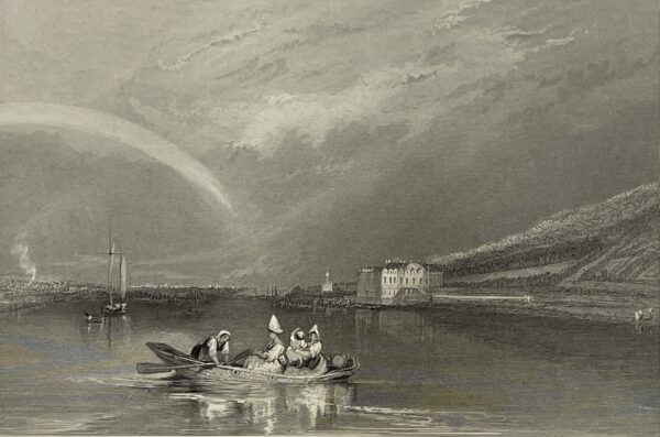 JMW Turner Chateau de la Mailléraie Engraving c1833 Brandard Arelaune-en-Seine