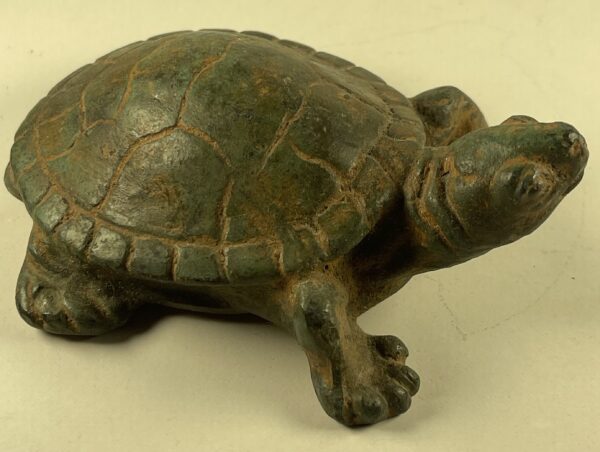 Petite tortue ancienne en bronze patiné probablement XIXe ancient tortoise