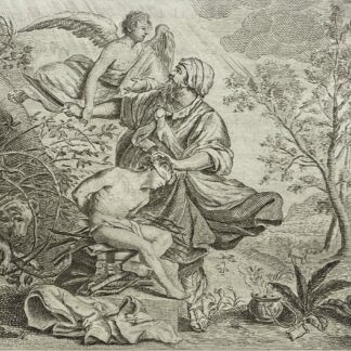 SACRIFICE D’ABRAHAM French Engraving c 1810 Genèse (chapitre XXII)