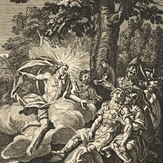 Trojan War Apollo Revives Hector Antique Engravingc 1725 Engravingr Fourdinier