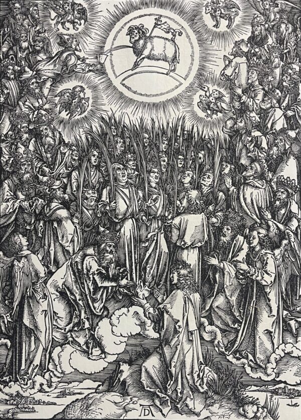 Albrecht Dürer Adoration de l’Agneau Mystique 1498 Fac-similé 1900 Engraving