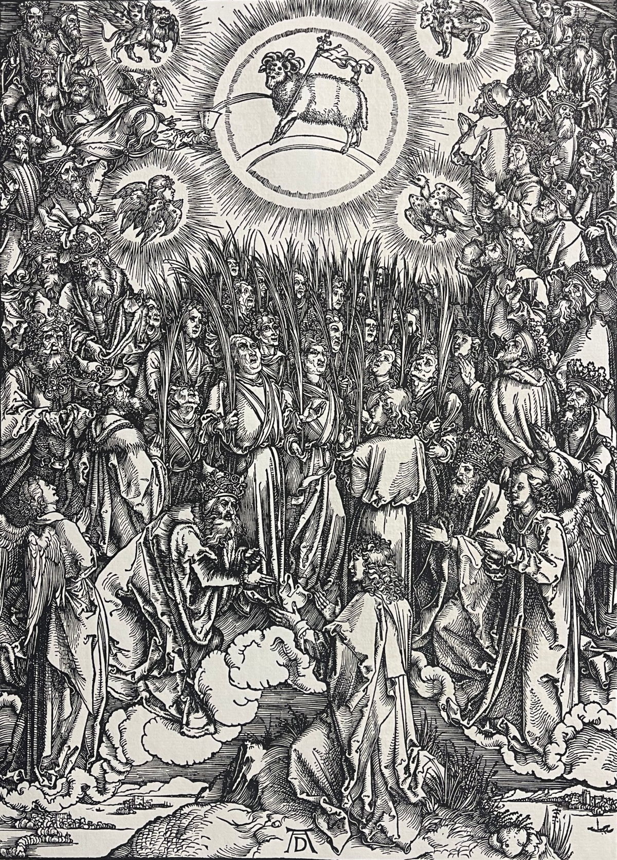 Albrecht Dürer Adoration de l’Agneau Mystique 1498 Fac-similé 1900 Engraving
