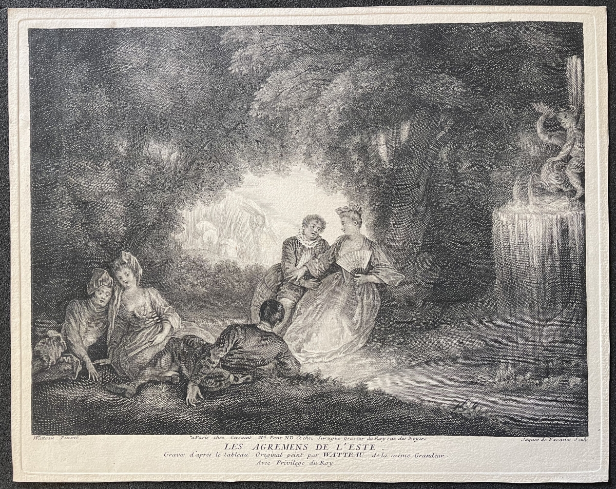 Antoine Watteau (1664-1721) Les Agréments de l’Été Jacques de Favannes c 1730 – Image 2