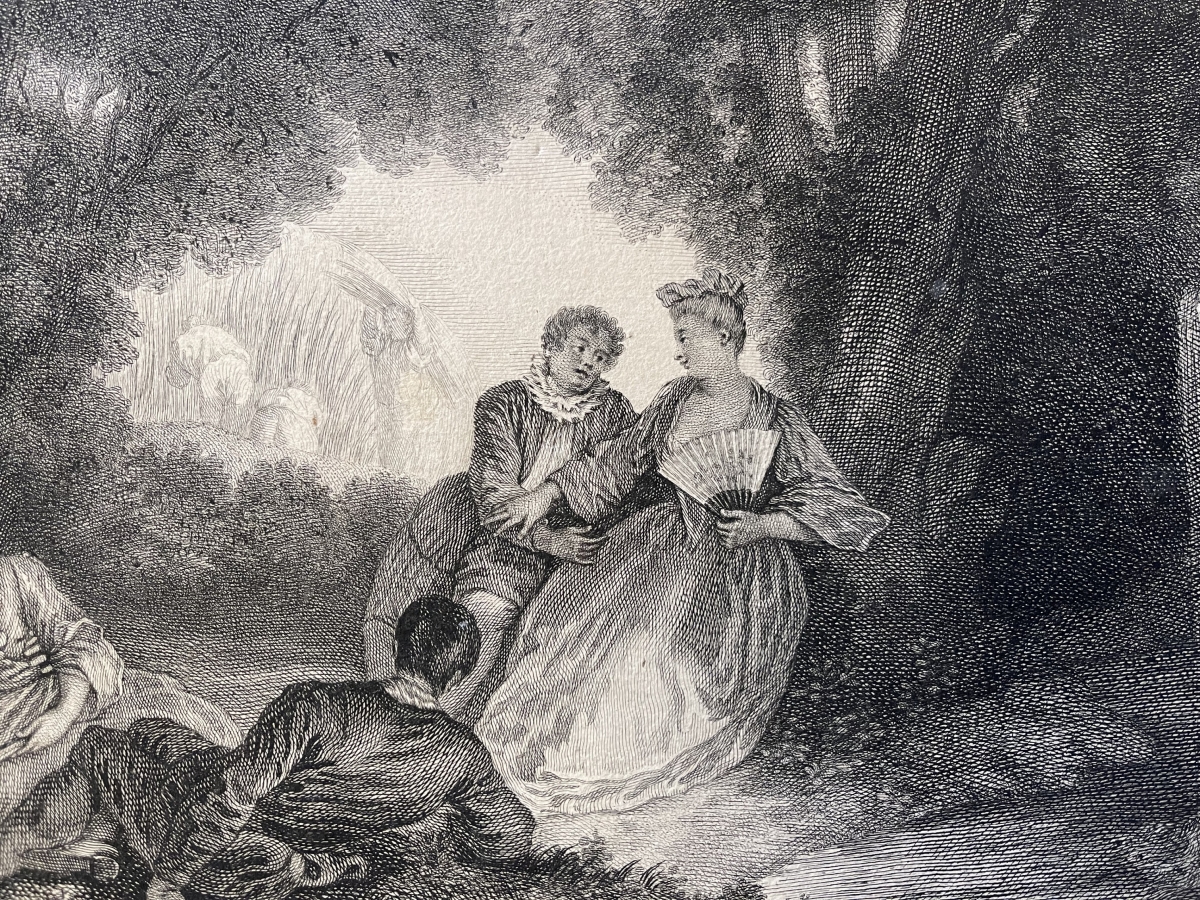 Antoine Watteau (1664-1721) Les Agréments de l’Été Jacques de Favannes c 1730 – Image 3