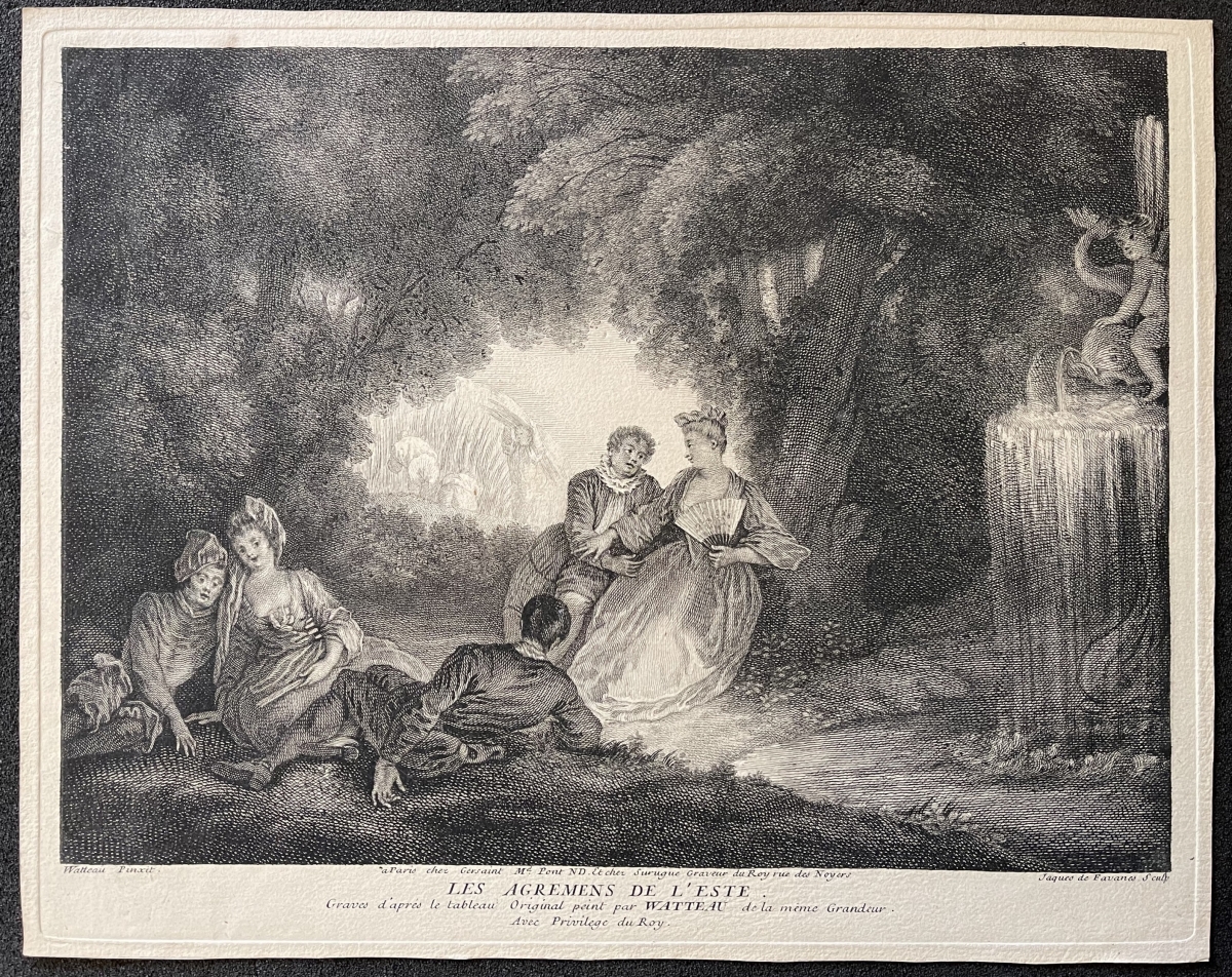 Antoine Watteau (1664-1721) Les Agréments de l’Été Jacques de Favannes c 1730 – Image 9