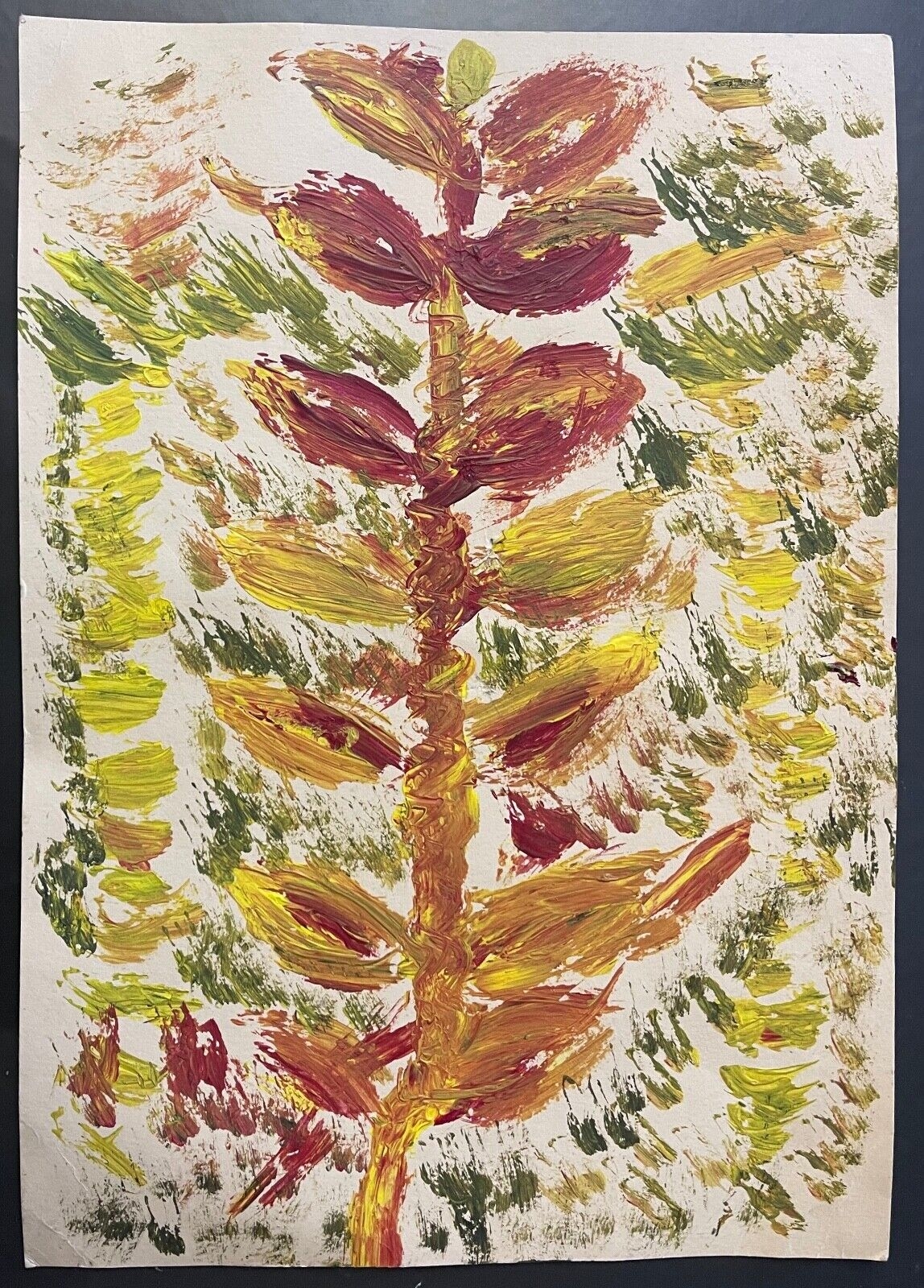 Art vaudou Blanc Esprit de plante acrylique Vaudun Art Brut animisme voodoo art – Image 4
