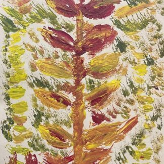 Art vaudou Blanc Esprit de plante acrylique Vaudun Art Brut animisme voodoo art