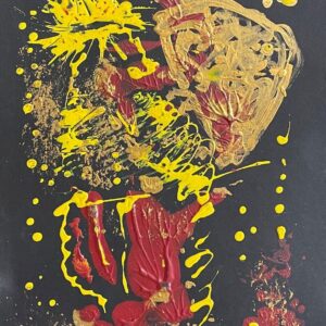 Art vaudou Brésil King Snail Escargot peinture acrylique Vaudun voodoo art