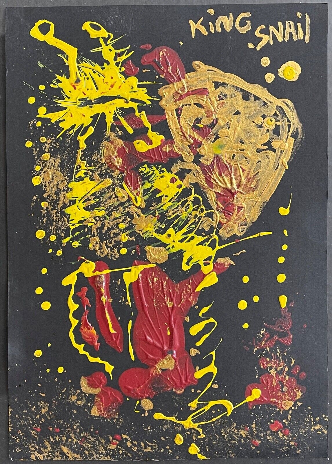 Art vaudou Brésil King Snail Escargot peinture acrylique Vaudun voodoo art – Image 3