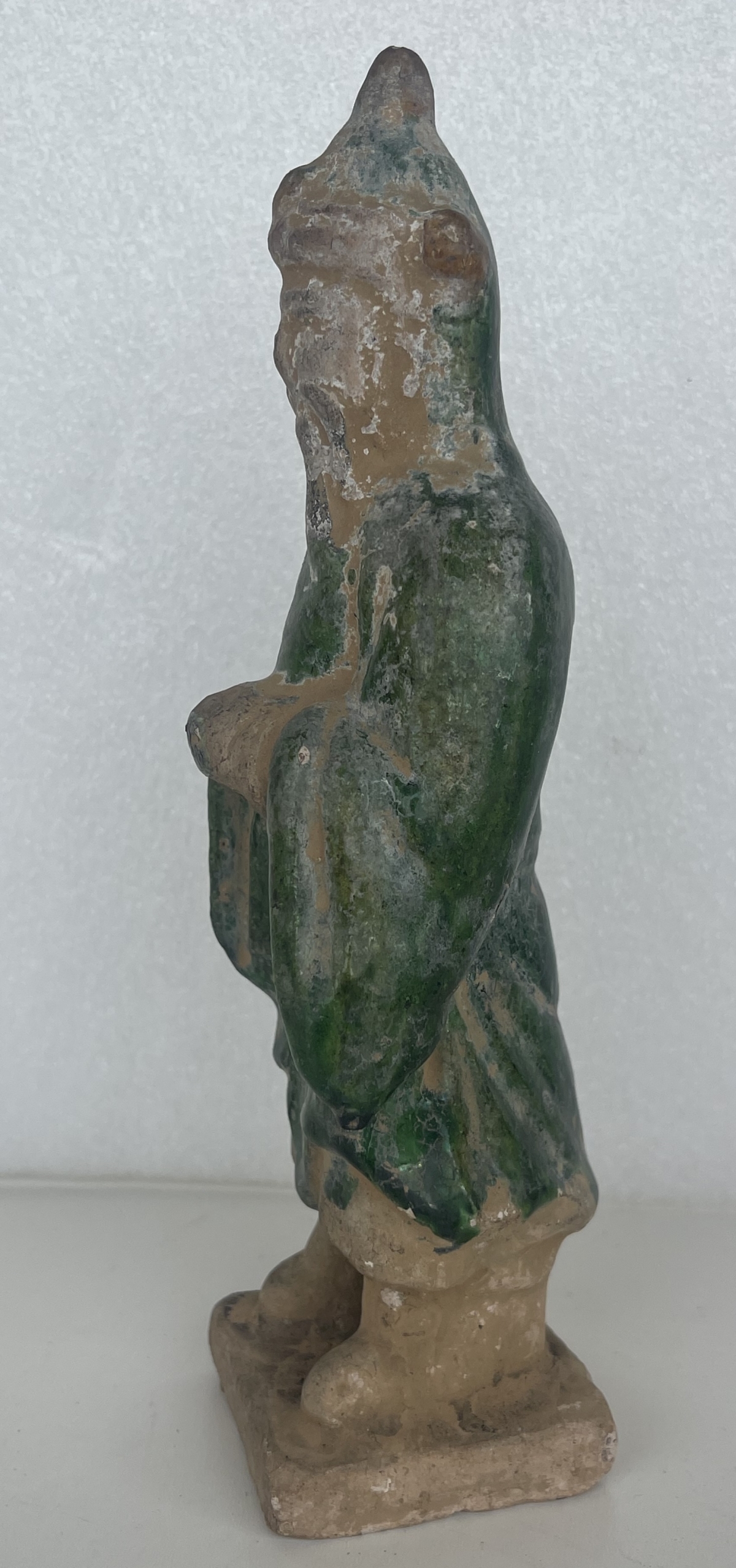 Chine dignitaire barbu céramique à glaçure verte époque Ming statue ancienne – Image 10