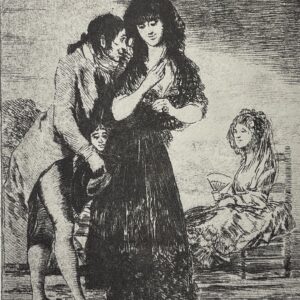 Francisco Goya Ne la Distingue pas héliogravure 1970 Don't Distinguish It