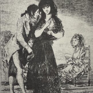 Francisco Goya Ne la Distingue pas héliogravure 1970 Don't Distinguish It