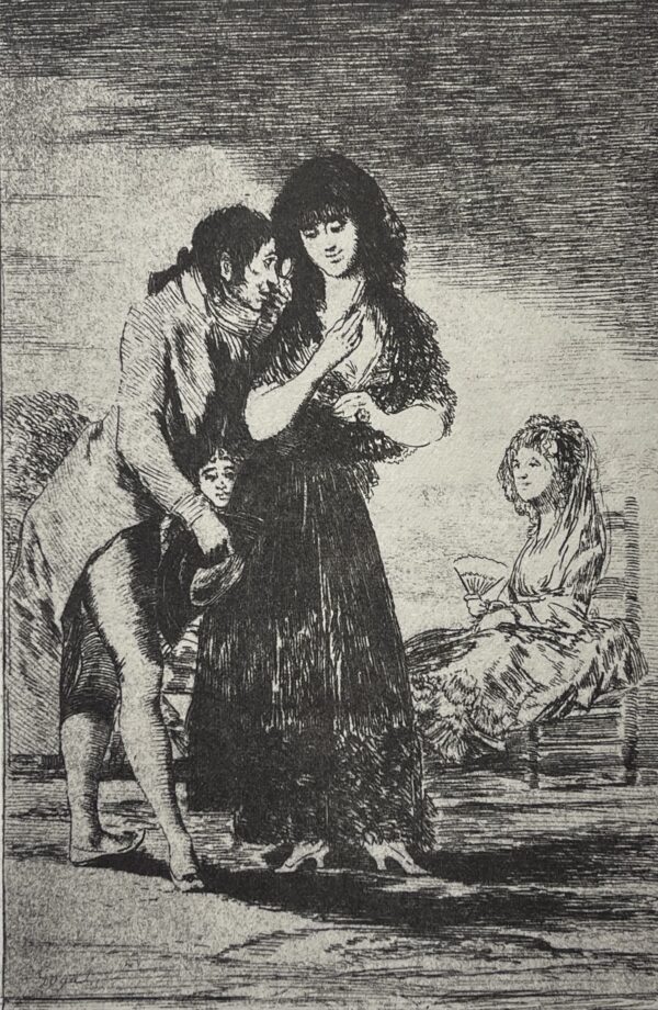 Francisco Goya Ne la Distingue pas héliogravure 1970 Don't Distinguish It