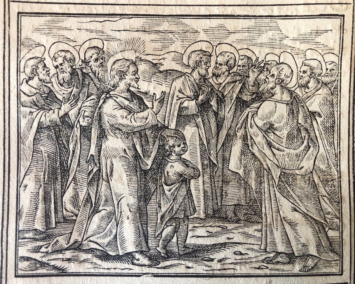 1591 Arabic Gospels Christ Child Example Woodcut Raimondi Tempesta Parasole – Image 3