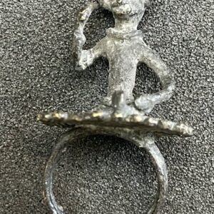 Inde Orissa Odisha Ancienne Bague Rituelle Hindoue Divinité XIXe Tribal ring
