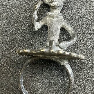 Inde Orissa Odisha Ancienne Bague Rituelle Hindoue Divinité XIXe Tribal ring