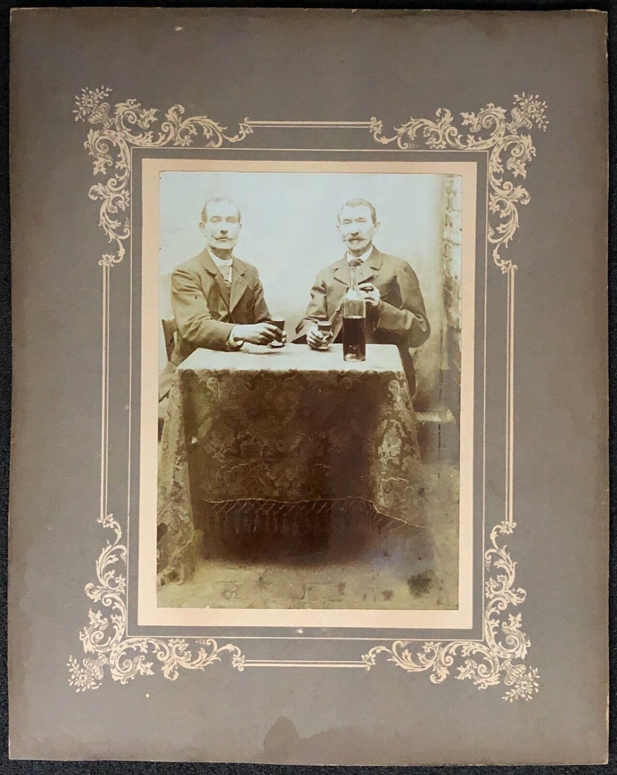 Denain ancienne photographie Buveurs Joseph Nelles c 1862 Old French photograph – Image 2