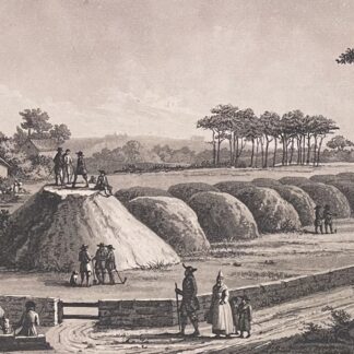 Limerzel Morbihan Bretagne Tombeaux Anciens Engraving Aquatinte 1 c 820 France