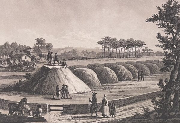Limerzel Morbihan Bretagne Tombeaux Anciens Engraving Aquatinte 1 c 820 France