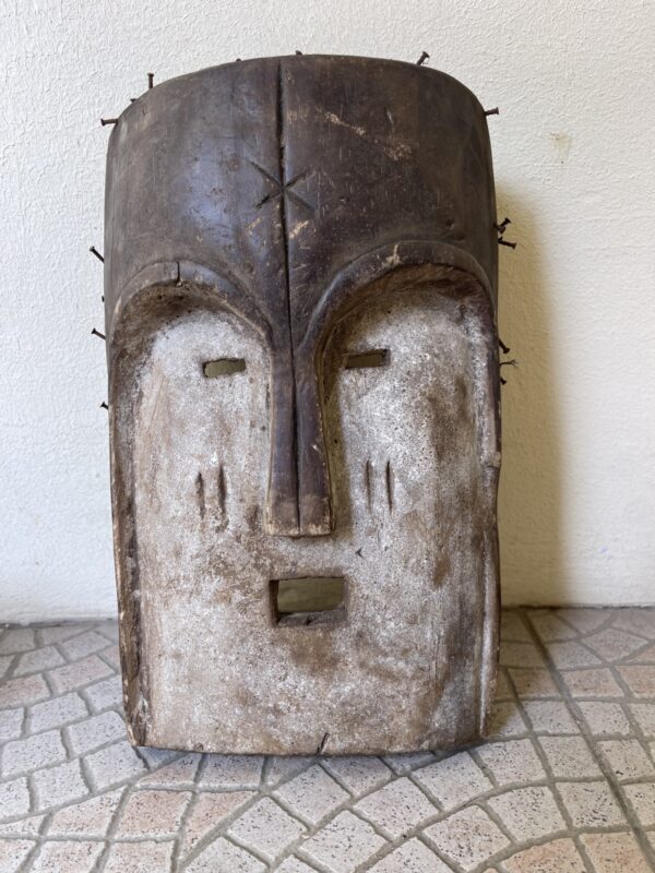 African Lega Mask Congo RDC Tribal Art Wood Mask Bwami Society circa 1980