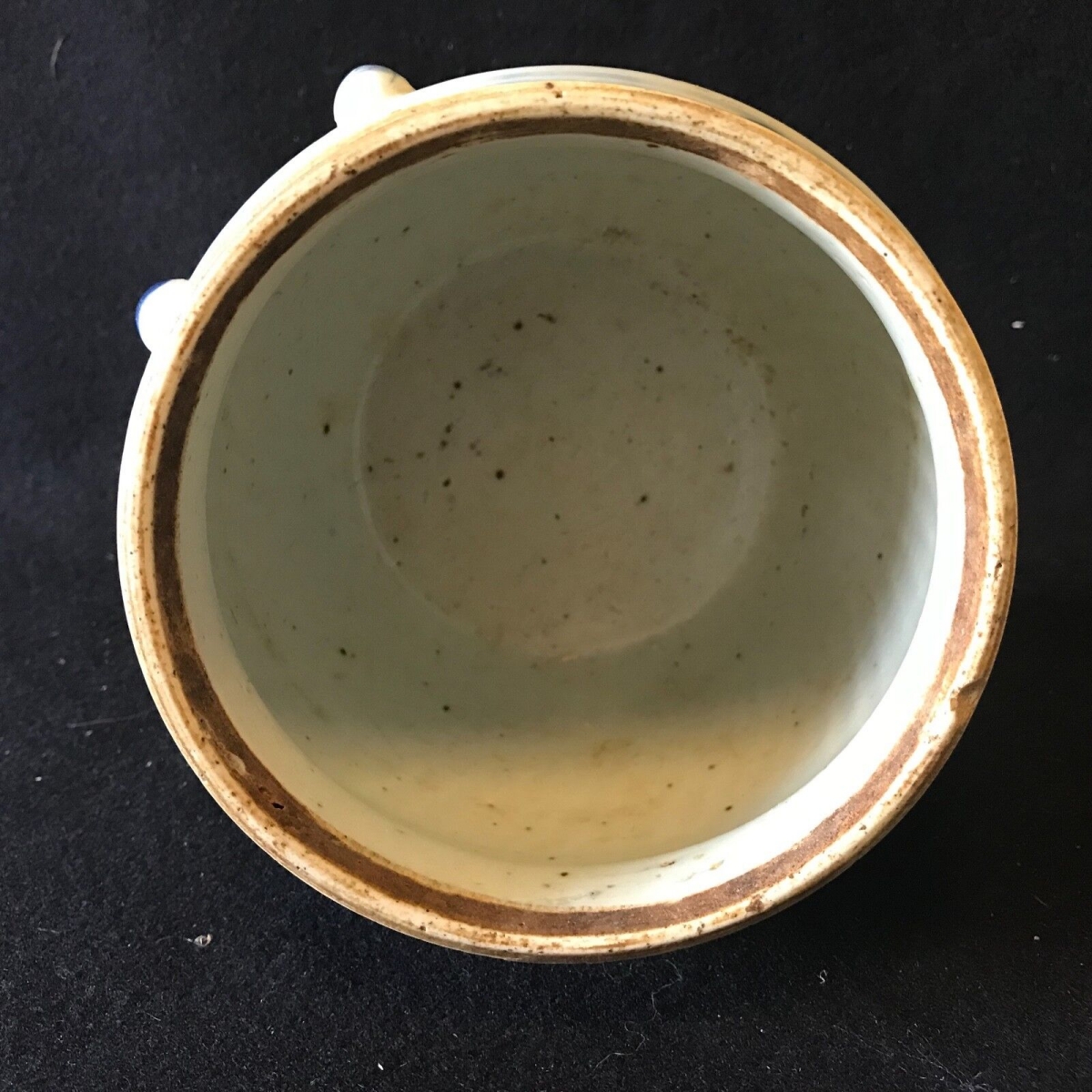 Vietnam pot à anses blanc bleu sur fond céladon XVIII ou XIXe pot with handles – Image 6