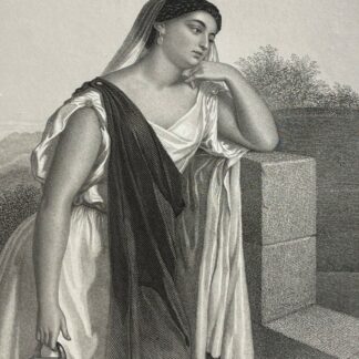 La Samaritaine d'après G Staal (1814-1882) Israël Jean (IV, 1-30) femme 1847