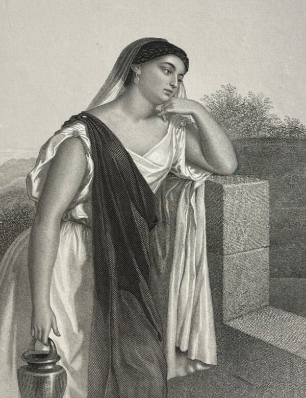 La Samaritaine d'après G Staal (1814-1882) Israël Jean (IV, 1-30) femme 1847