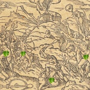 Brésil Engraving Xylographique de 1575 Tupinamba Cannibales André Thevet