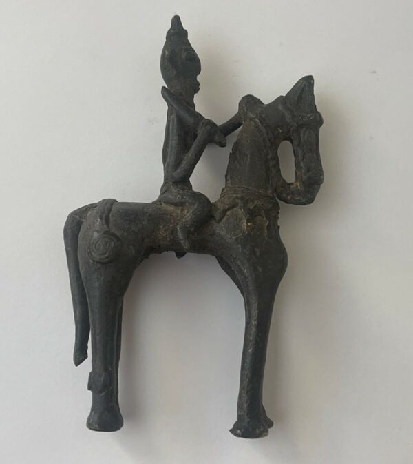 Bronze Africain Cavalier Dogon Mali Cheval Sculpture Art Tribal Horse