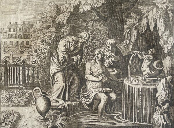 Suzanne et les vieillards du temple d'après Matthäus MERIAN (1593-1650) XVII