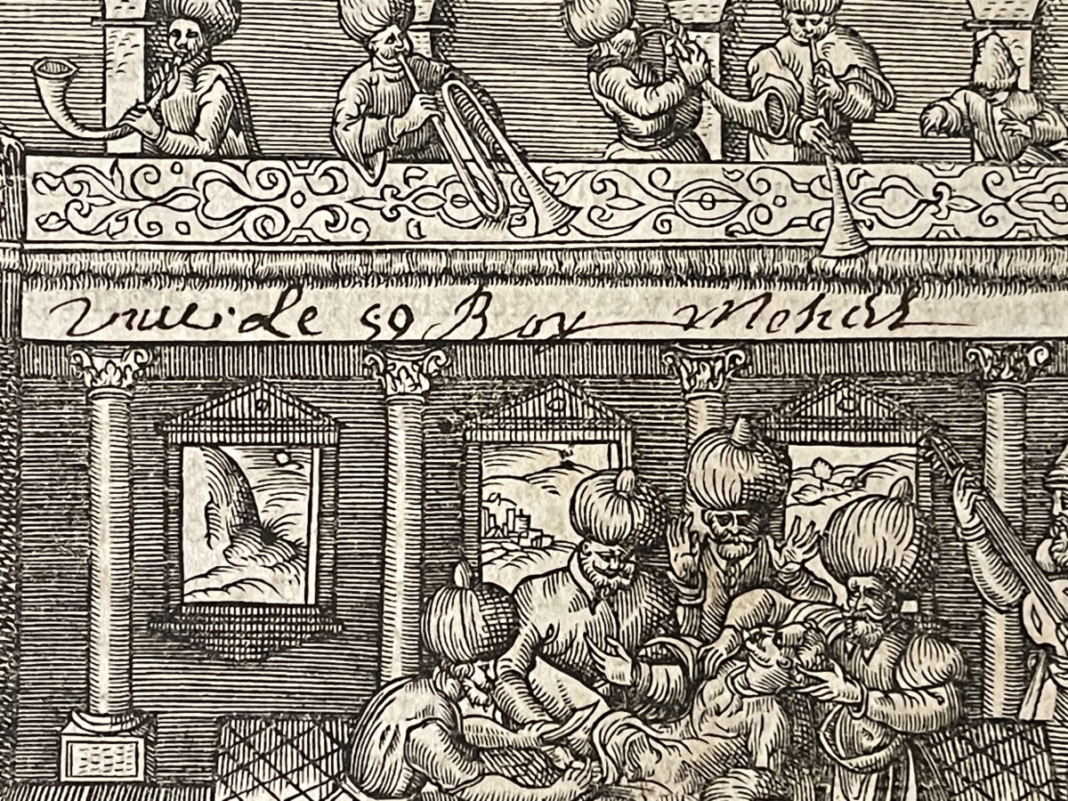 Tamerlane Circumcision Scene Woodcut 1575 André Thevet Ottoman Mongol Court – Image 7