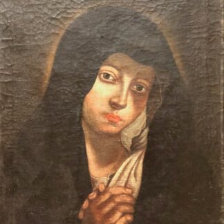 Vierge de douleur huile sur toile XVIIe siècle école italienne Mater Dolorosa