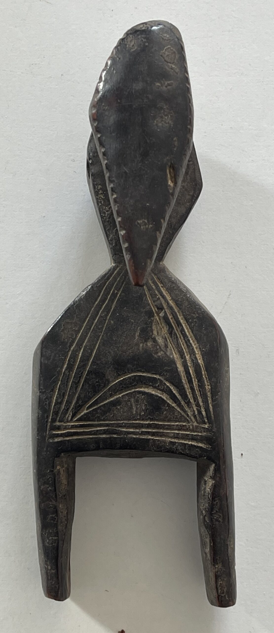 Antique Baoulé Zoomorphic Bird Loom Pulley Bracket, Ivory Coast African Tribal Art – Image 2