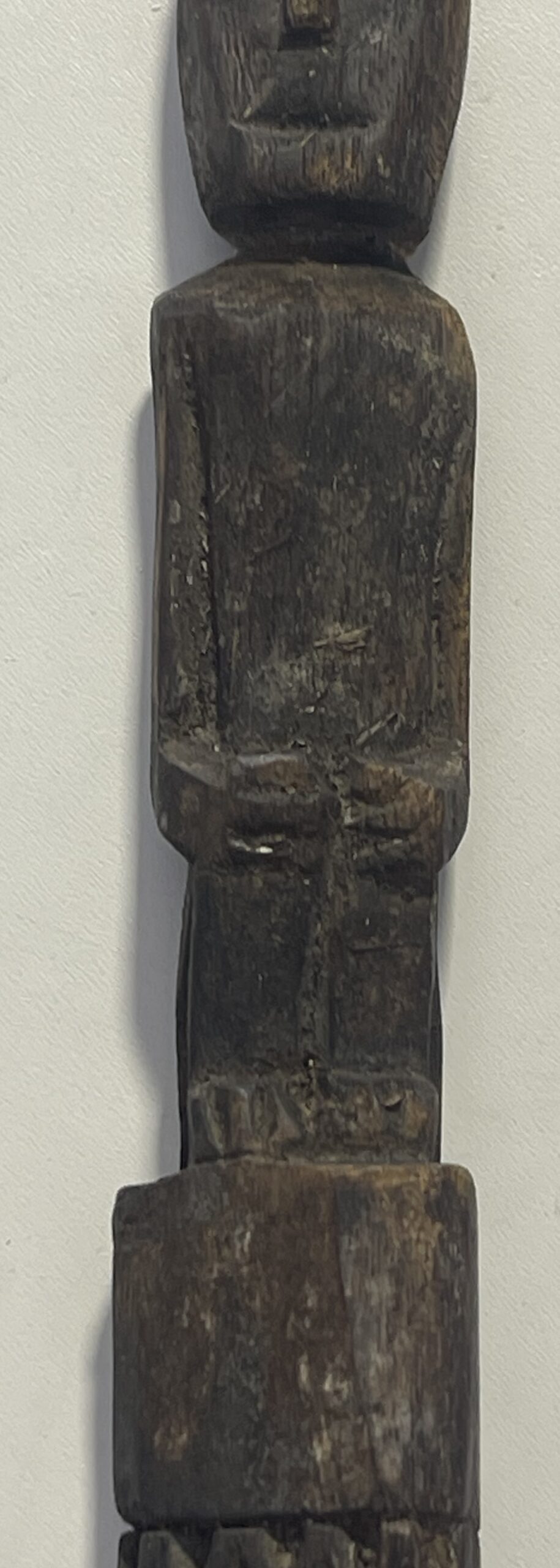 Old Tribal Anthropomorphic Wooden Figure Indonesian Eastern Islands Timor Flores – Image 12