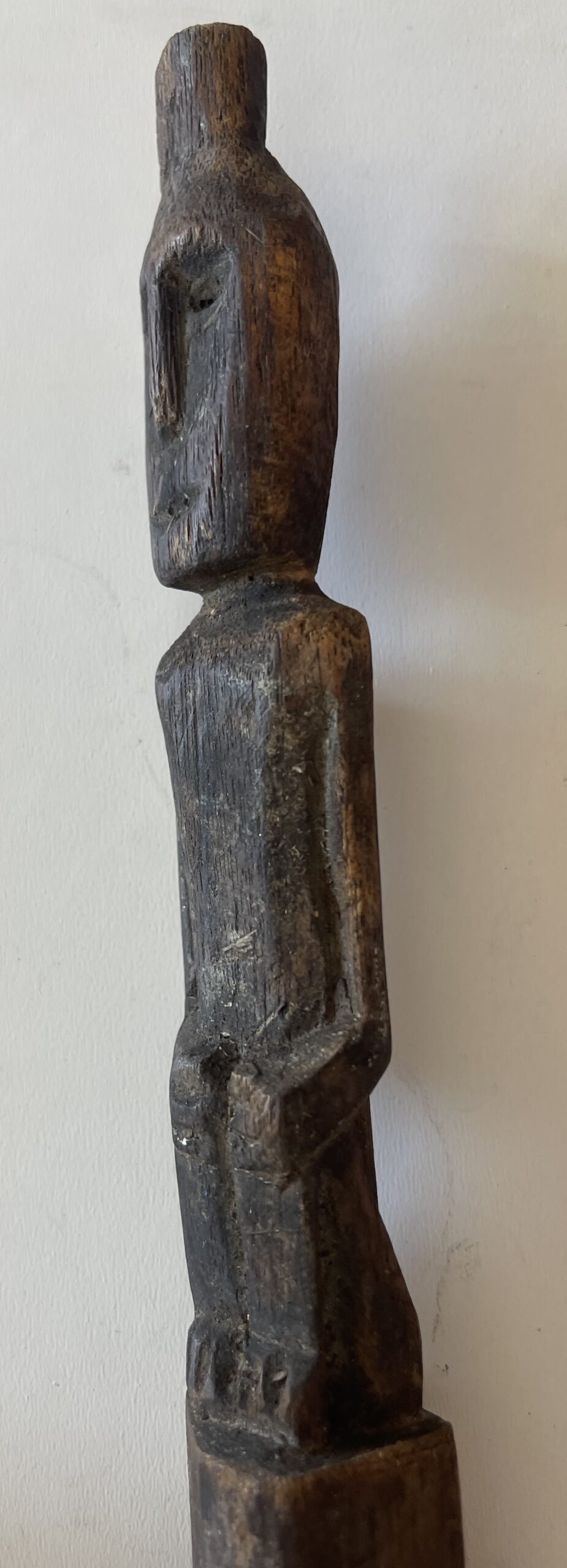 Old Tribal Anthropomorphic Wooden Figure Indonesian Eastern Islands Timor Flores – Image 2
