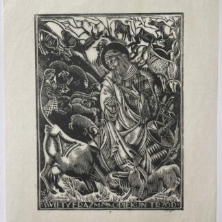 Tadeusz Kulisiewicz Saint George 1931 woodcut