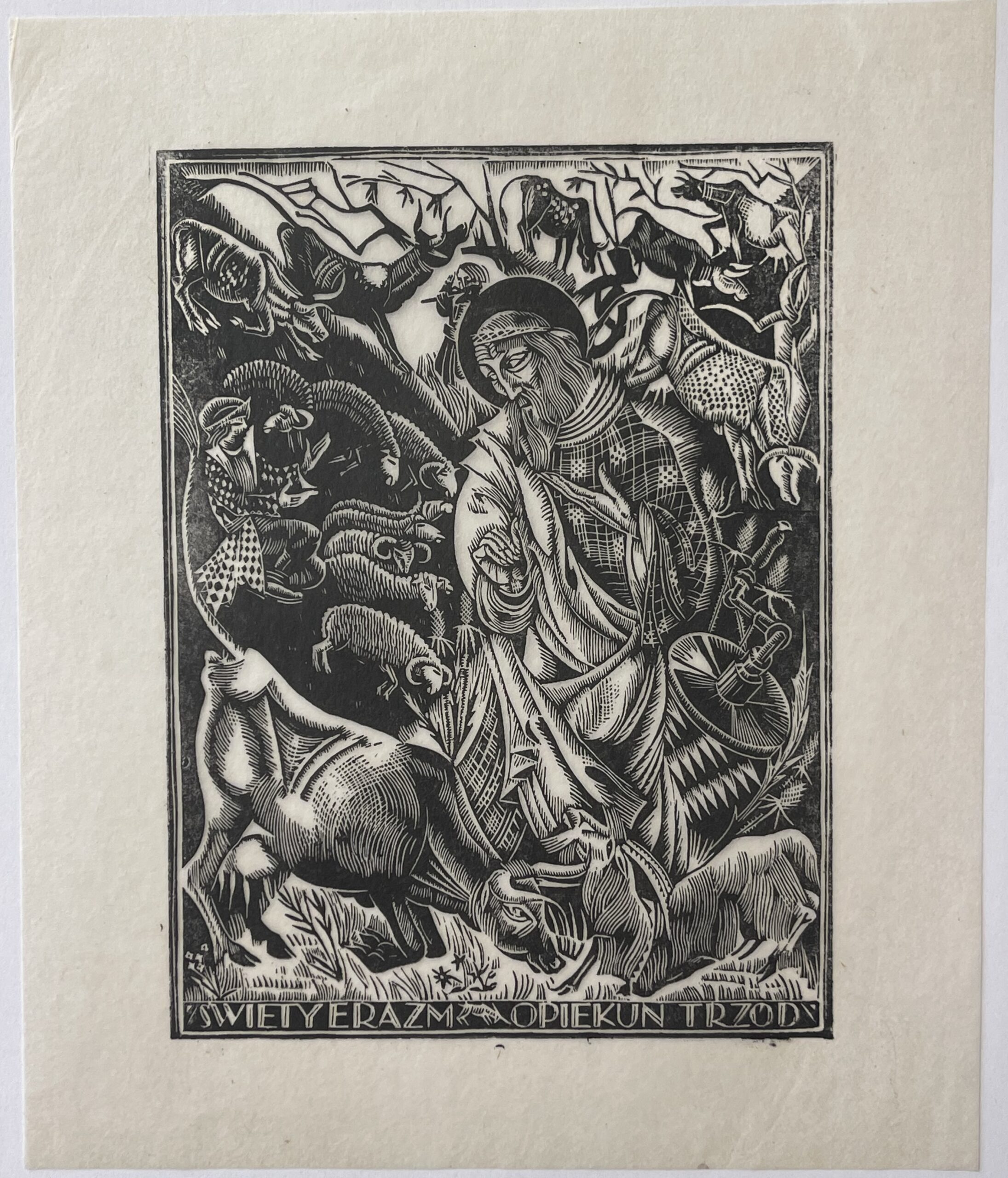 Tadeusz Kulisiewicz Saint George 1931 woodcut