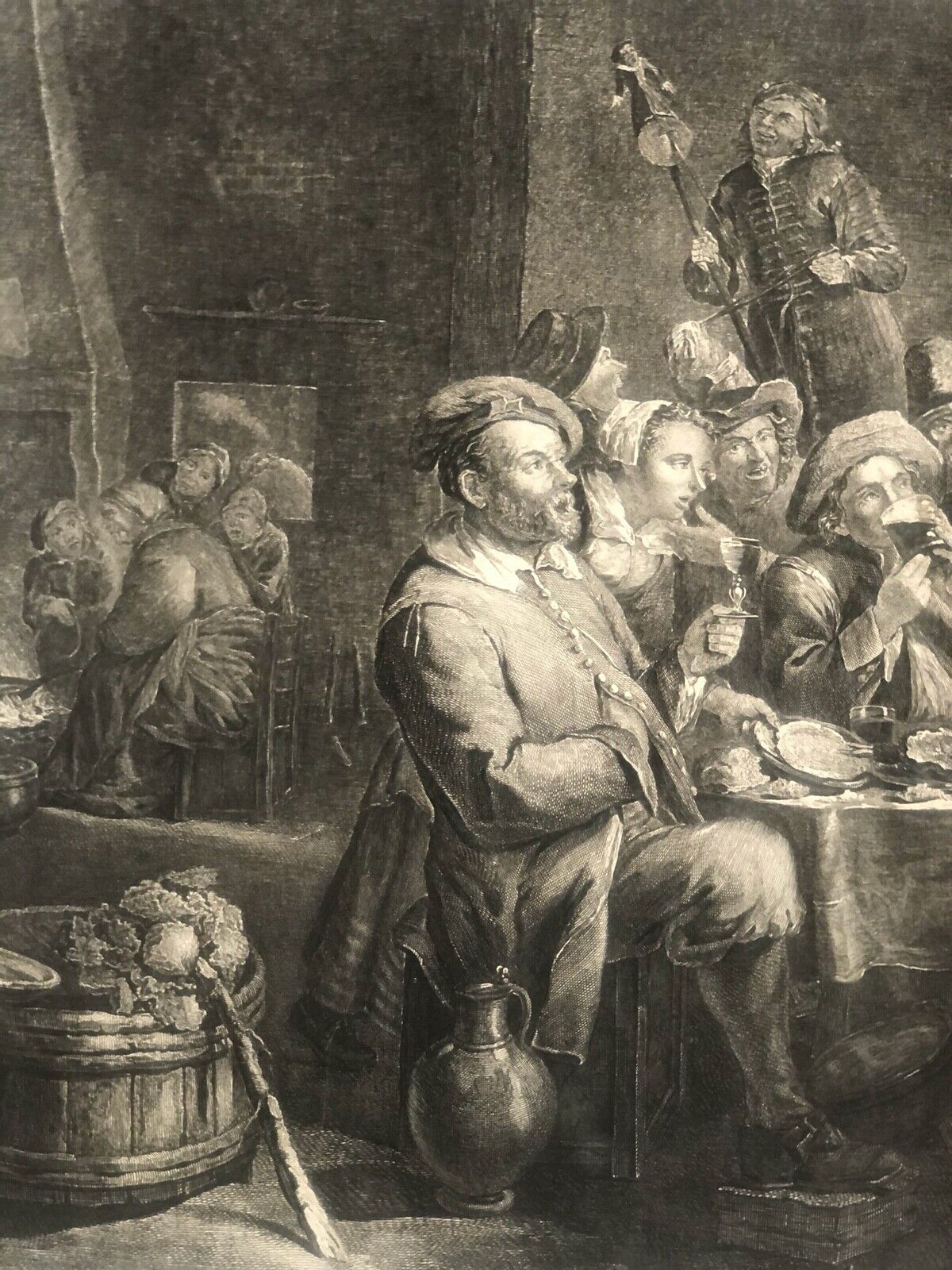 1766 Jacques Claude Danzel after Gillis van Tilborgh "A la Santé du Roi" – Image 4
