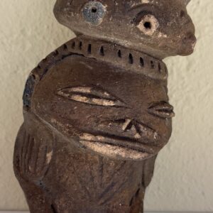 West Africa Anthropomorphic Terracotta Pot Tribal Figure Early 20th Century