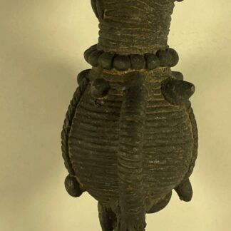 Akan Janus Figure Bronze Metal Male Female Double-Faced Ghana Ivory Coast