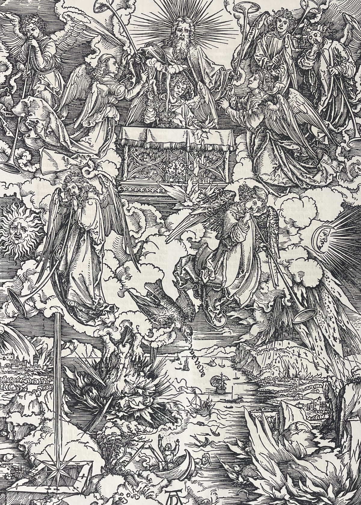 The Seven Angels with Trumpets – Albrecht Dürer Apocalypse 1498 Facsimile
