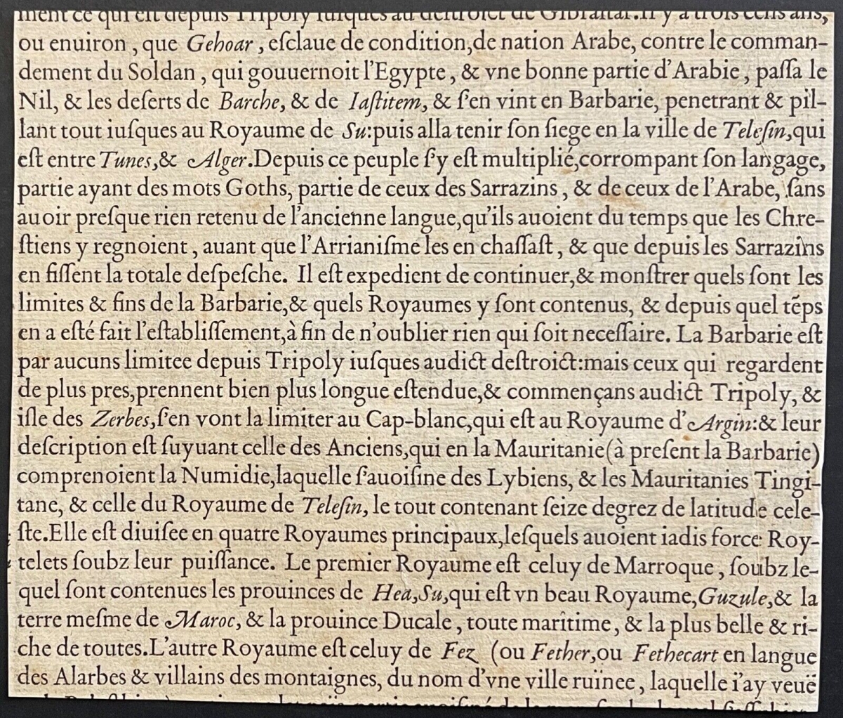 André Thevet c1560 Le Pignon Antique Woodcut Fortified Island – Image 3