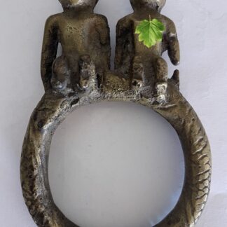 Vili Twin Fertility Ring Bronze Congo African Tribal Art Twin Birth Ceremony 20th C