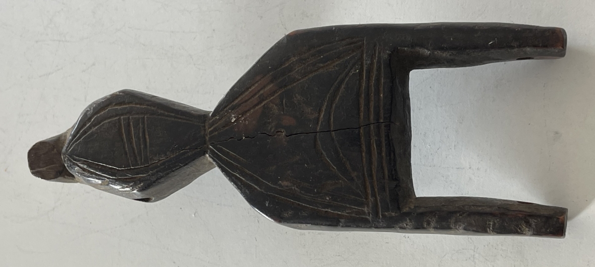 Antique Baoulé Zoomorphic Bird Loom Pulley Bracket, Ivory Coast African Tribal Art – Image 10