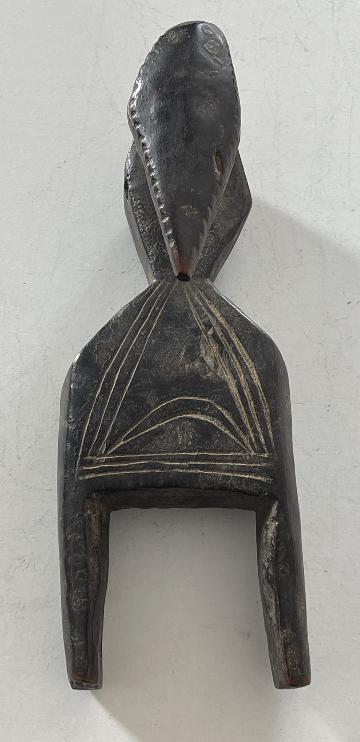 Antique Baoulé Zoomorphic Bird Loom Pulley Bracket, Ivory Coast African Tribal Art – Image 9