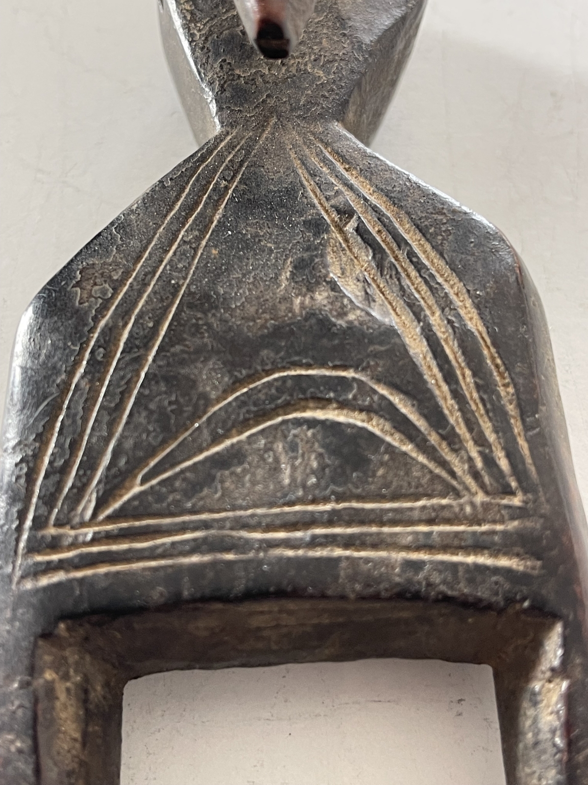 Antique Baoulé Zoomorphic Bird Loom Pulley Bracket, Ivory Coast African Tribal Art – Image 7