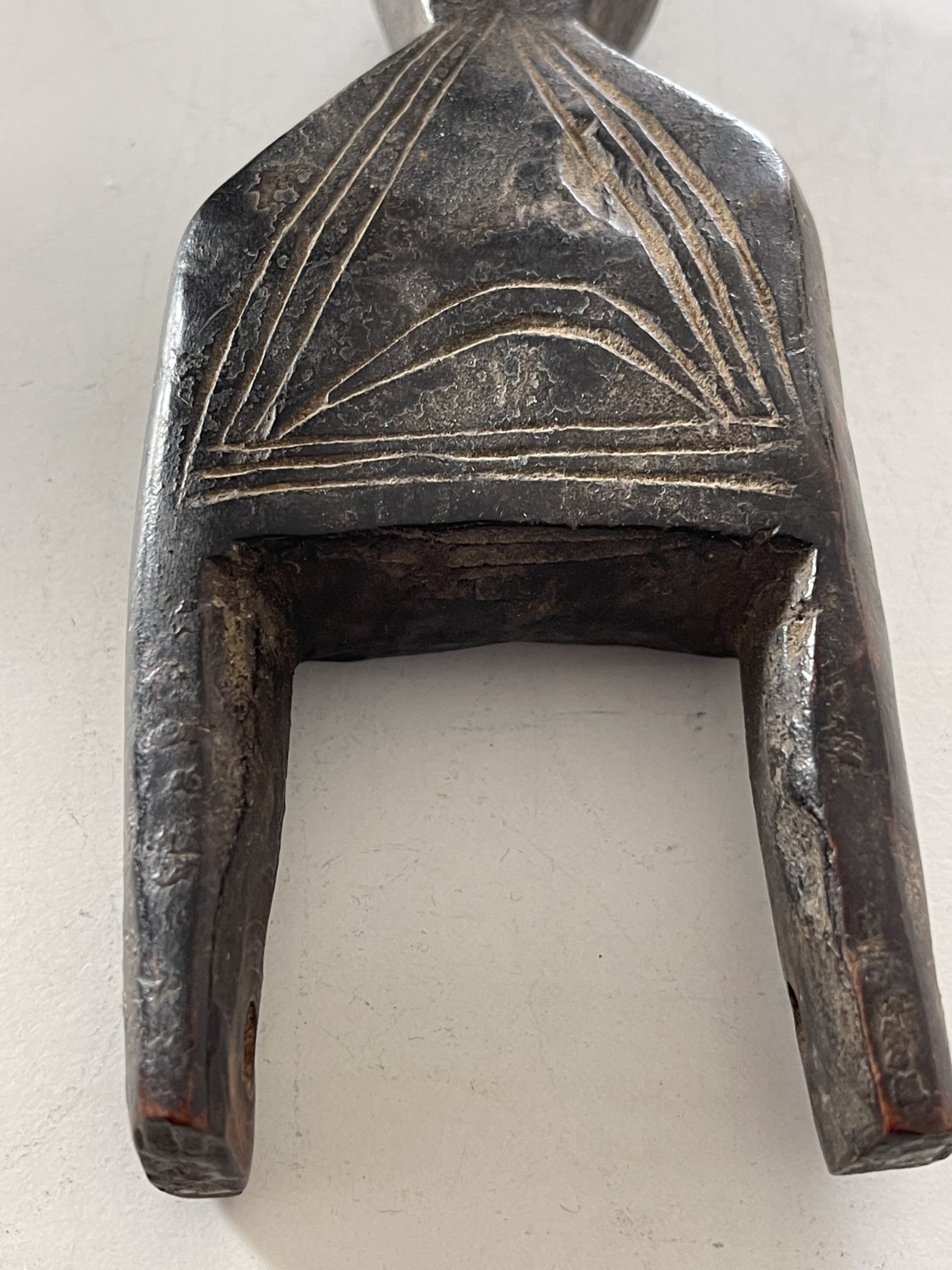 Antique Baoulé Zoomorphic Bird Loom Pulley Bracket, Ivory Coast African Tribal Art – Image 6